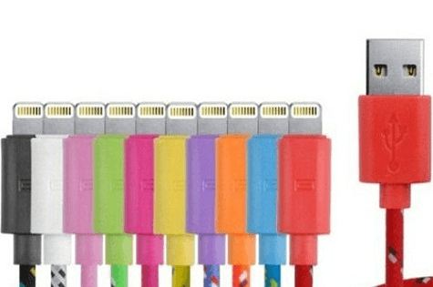 2-Pack of 10ft iPhone 5/6 Braided Cables