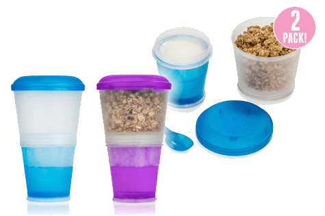 2-Pack of Cereal-To-Go Cups