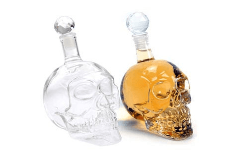 Crystal Skull Liquor Bottle