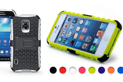 Protective Case with Stand for iPhone or Samsung