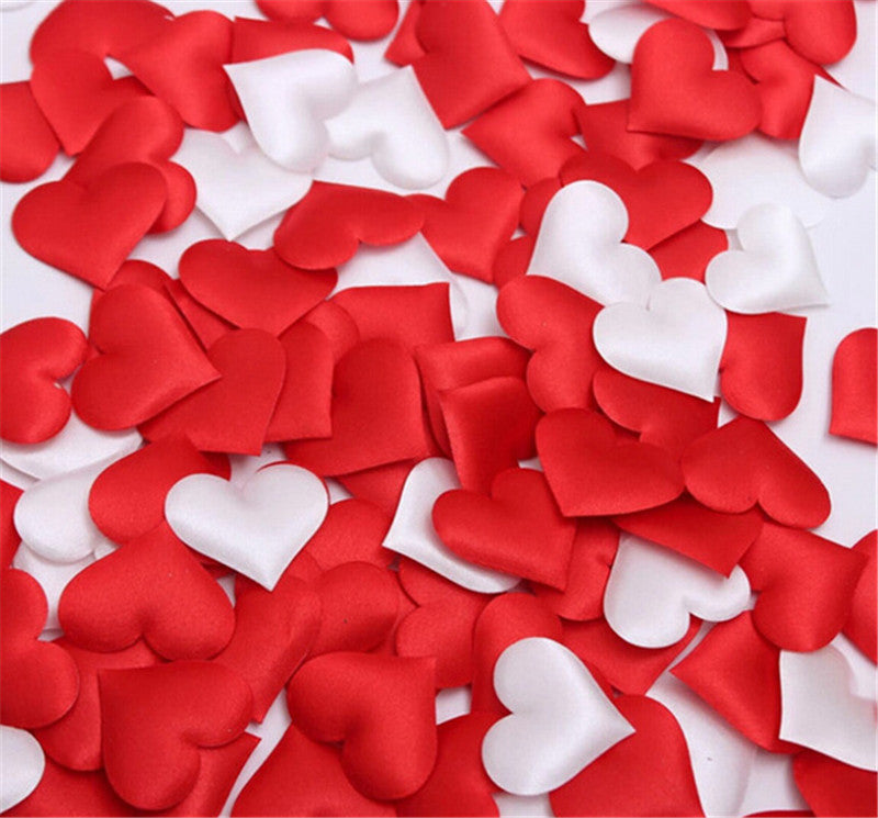 Fabric Heart Wedding Confetti Table Decoration