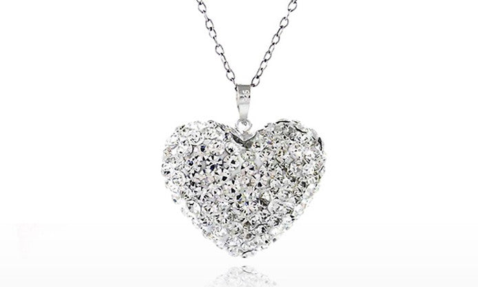 Bubble Heart Pendant in Sterling Silver