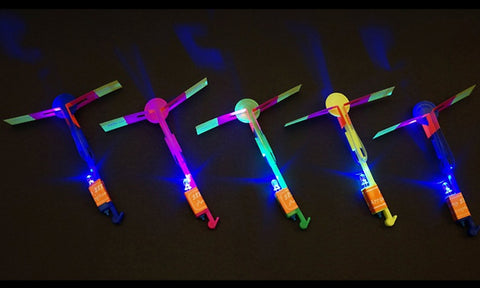 5-Pack of LED Helicopter Shooters