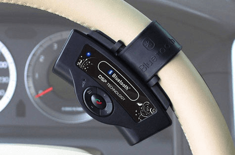 Bluetooth 2.0 Hands-Free Car Kit with Steering Wheel Clamp