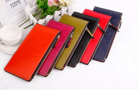 17-Card Slot PU Leather Multi-Card Wallet