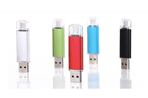 2-in-1 16GB Micro USB/USB Flash Drive for Smartphones