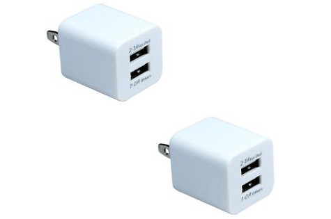 2-Pack of Spark Electronics Dual Port Wall Chargers