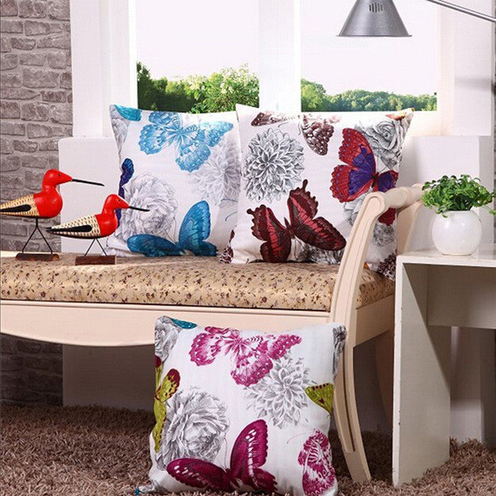 Classic Butterfly Sofa Pillow Case