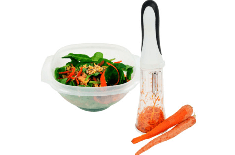 All-In-One 3 Blade Peeler with Collecting Chamber