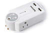 Philips 3 Outlet Surge Protector with 2 USB Ports