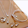 Silver jewelry set,fashion jewelry ,Nickle free antiallergic