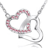 Double Heart Austrian Crystal Bracelet