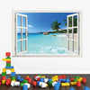 3D Beach Resort Window View