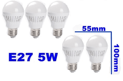 5-Pack of 5W LED Light Bulbs