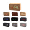Wood Bamboo LED Alarm Clock