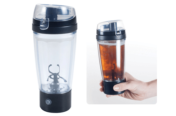Chef Buddy Auto Mixing Travel Mug with Double Layer Tornado Action