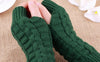 Knitted Fingerless Winter Gloves