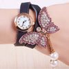 Butterfly Watches with Leather Strap