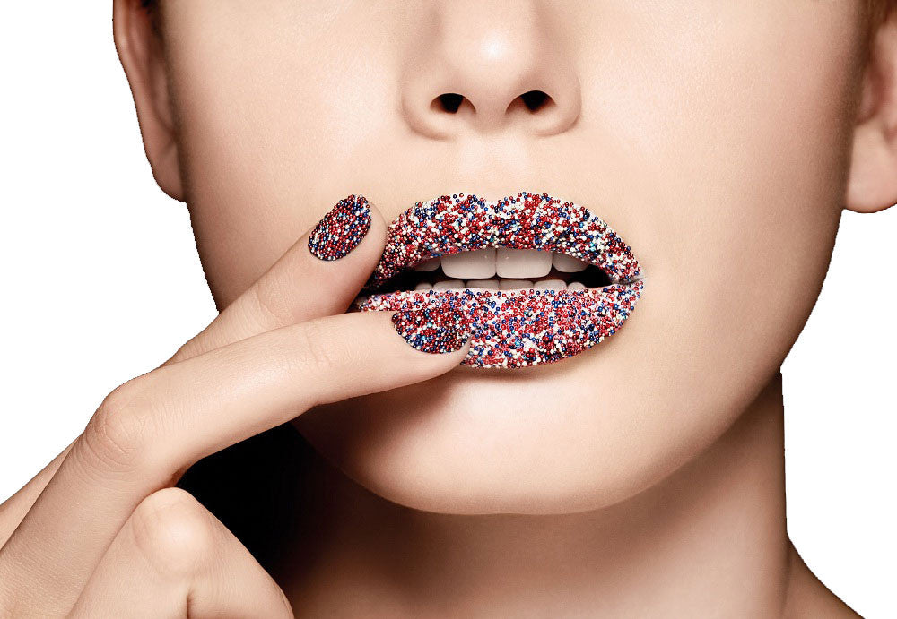 Three-Dimensional Nail Caviar Manicure
