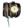 Retro Leather Watch Bracelet