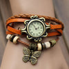 High Quality Women Genuine Leather Vintage Watch /bracelet Wristwatches