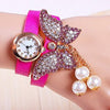 Butterfly Watches with Leather Strap