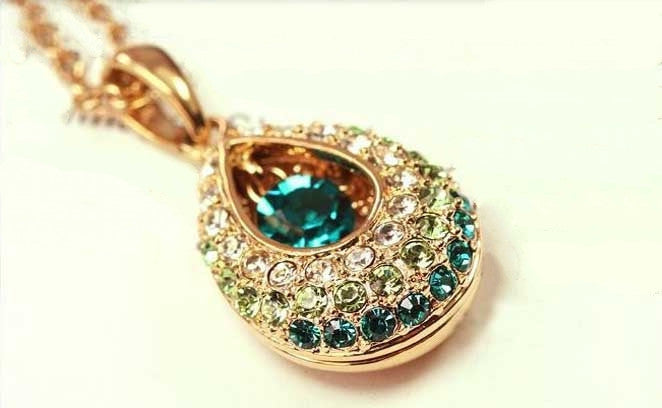 Angel crystal tears imitation diamond necklace waterdrop necklace