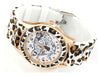 Wild Leopard Lady Candy-Colored Silicone Watch